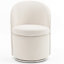 Fauteuil d'appoint rembourré pivotant avec dossier haut-1629528279