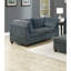 6 pièces en tissu chenille gris modulaire - Décoration moderne avec coussin d'ameublement et contreplaqué
