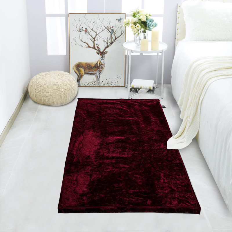 Kerynia Solid Colour Area Rug, Rectangle 80 x 120cm
