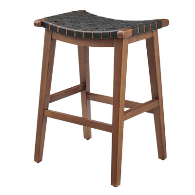 Kelin Solid Wood Counter Stool with Solid Wood Frame