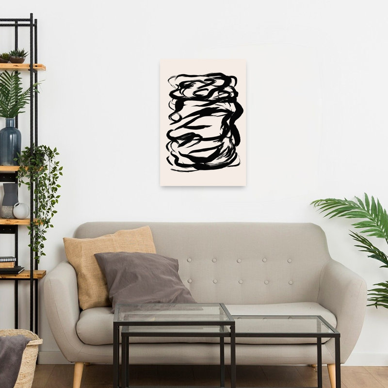 Whirlwind Echoes Abstract Bold Contemporary Wall Art Print, 60.96cm H x 40.64cm W