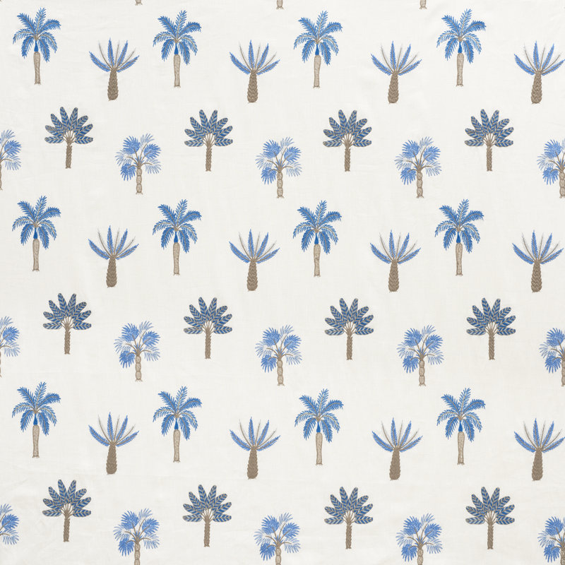 Palmetto Beach Embroidery Fabric