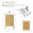 Laval 20" Single Sink Freestanding Bathroom Vanity with White Ceramic Top-105208963-105208968-119711648