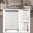 White & Brown Finish Chest