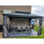 Pavillon de jardin permanent avec toit double en acier galvanisé pour terrasse-119714307