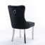 Luxie Set Of 2  Upholstered Dining Chairs With Metal Steel Legs-119402120