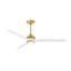 Ventilateur de plafond intérieur / extérieur Spitfire DC personnalisé - laiton brossé satiné-70933497