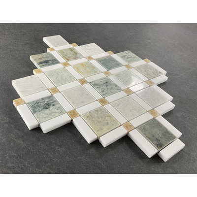 Marble Pinwheel Mosaic Wall & Floor Tile