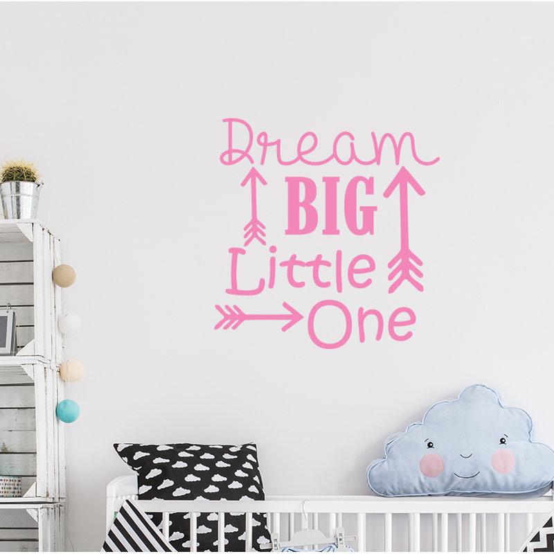 Décalcomanie murale big little rêve Baumeister, Rose tendre