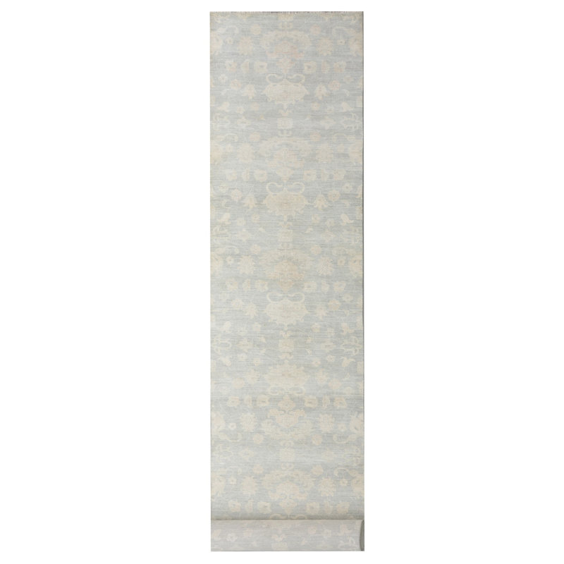 Daugherty Hand Knotted 4x22 Grey Runner