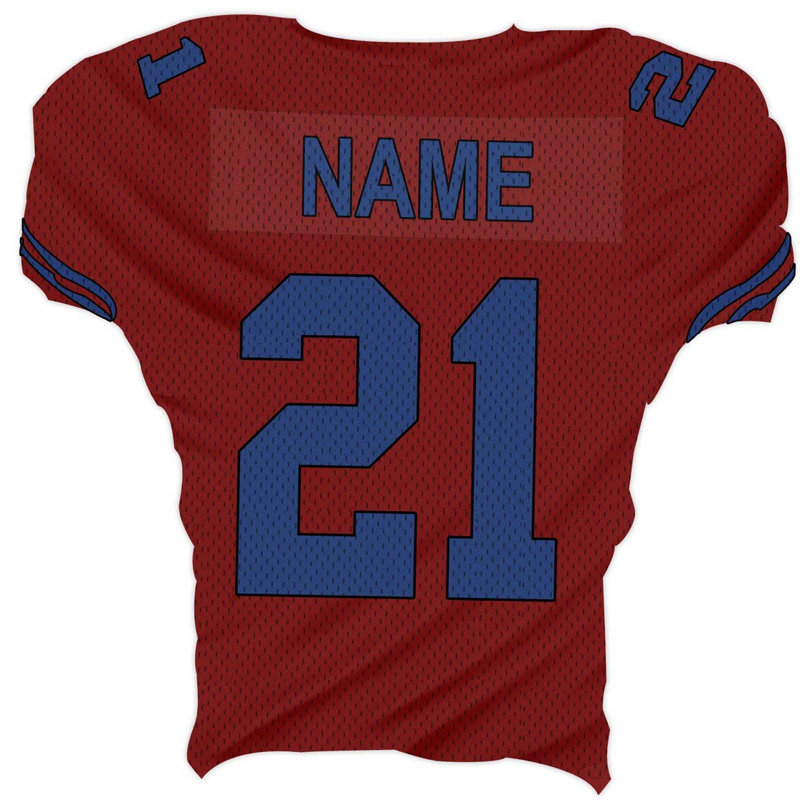 Décalcomanie murale nom et numéro personnalisé jersey, H 24 po x l 24 po, Marron