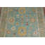 Turquoise Blue Floral Oushak Vegetable Dye Area Rug 8x10