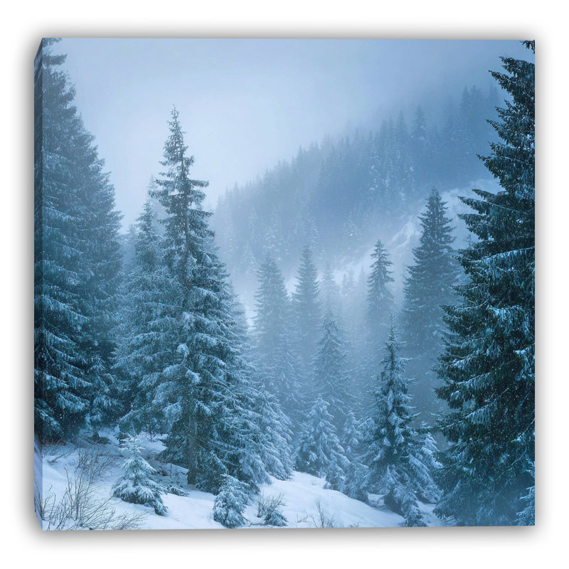 Art mural sur toile High Ridge Winter, H 20 po x l 20 po