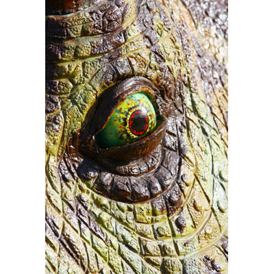 Dinosaur Eye by Elinafoto - Wrapped Canvas Print