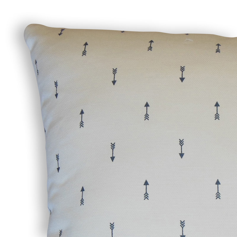 Coussin en coton Graphic, Hauteur (24 po) x largeur (24 po)