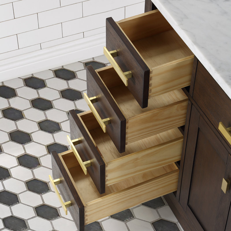 Chestnut 48'' W Single Vanity, Brown Oak
