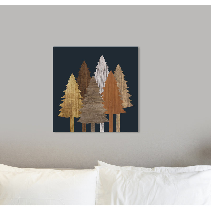 «Wooden Trees», reproduction, H 30 po x l 30 po x P 0,5 po, Toile