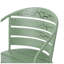 Santa Monica 39.5" W x 18.75" D x 29.5" H Iron Slat Back 3-Piece Bistro Set