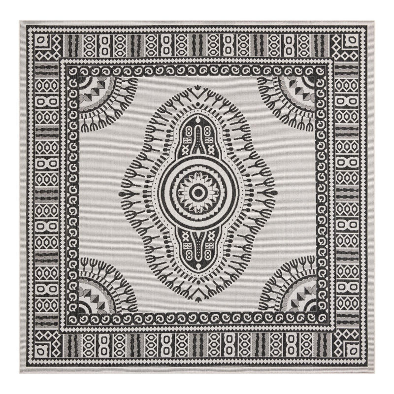 Oriental Indoor / Outdoor Rug, Square 10'