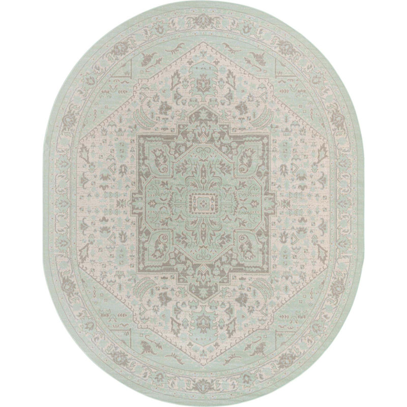 Shauntra Oriental Indoor Rug, Oval 8' x 10'