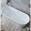 Baignoire moderne simple en acrylique blanc