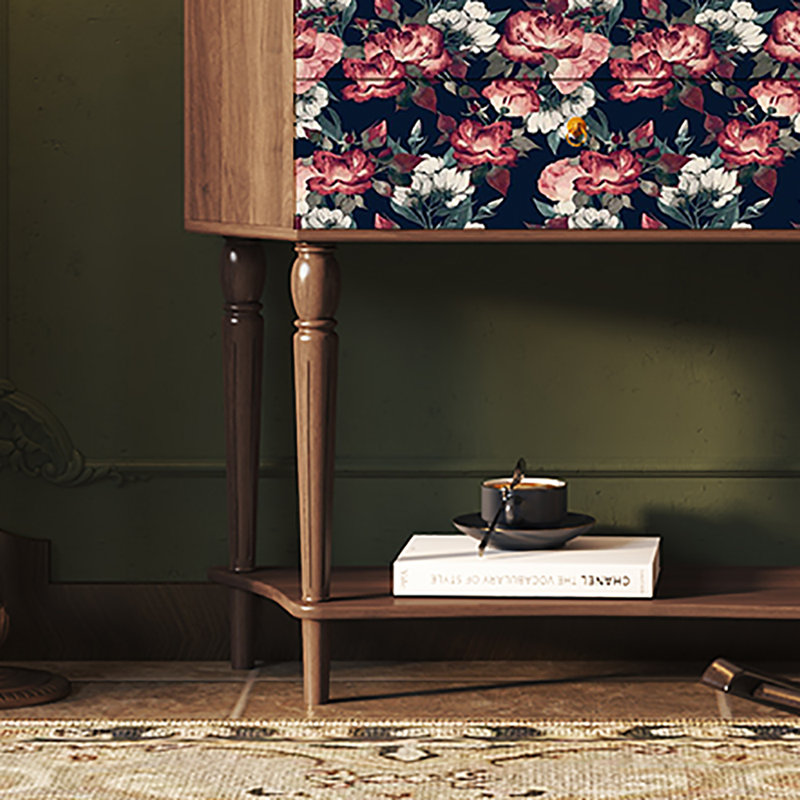 Buffet 33,5 "de style rétro, Brun