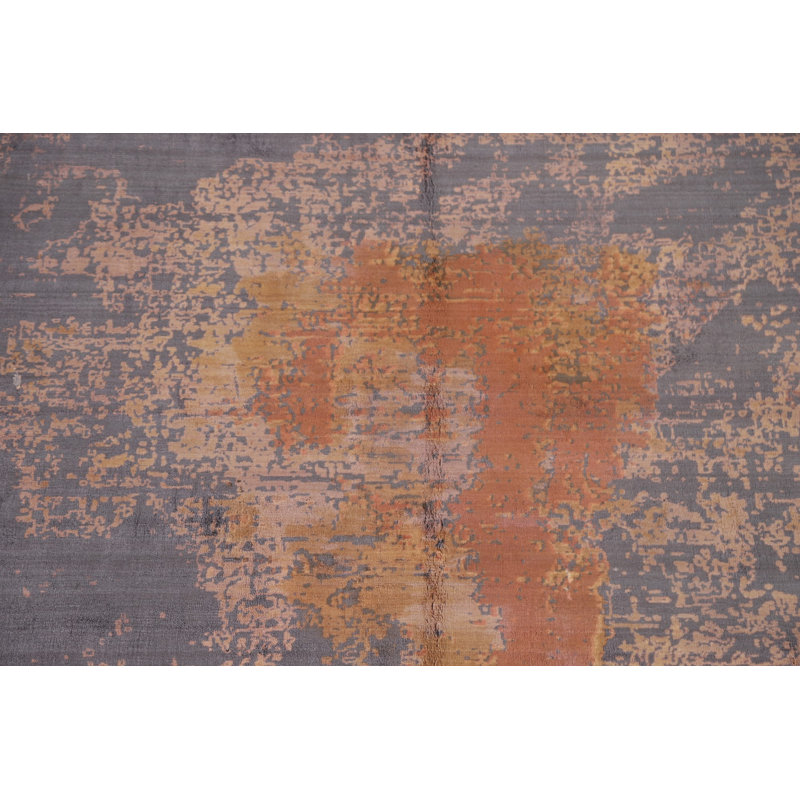 All-Over Modern Abstract Indian Area Rug 5x8