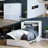 Fabiano Storage Murphy Bed with 6" Mattress, Storage and Built-in Charger-923300003-913254454