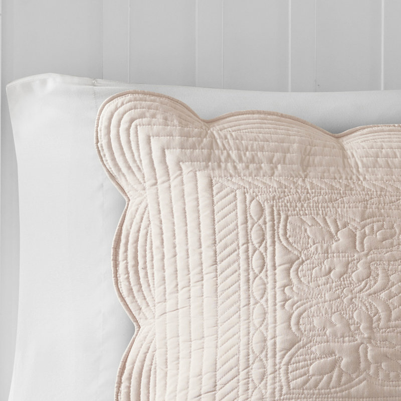 Couette réversible Blush 3 - Bords festonnés, microfibre, rembourrage 90 % coton, Fascinating Home Bedding Blush, 3 pièces, Bordure, Option