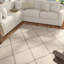 Tapis crème à motif géométrique Secia-990482275