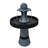 Contemporary 2-Tone Outdoor Water Fountain with Light