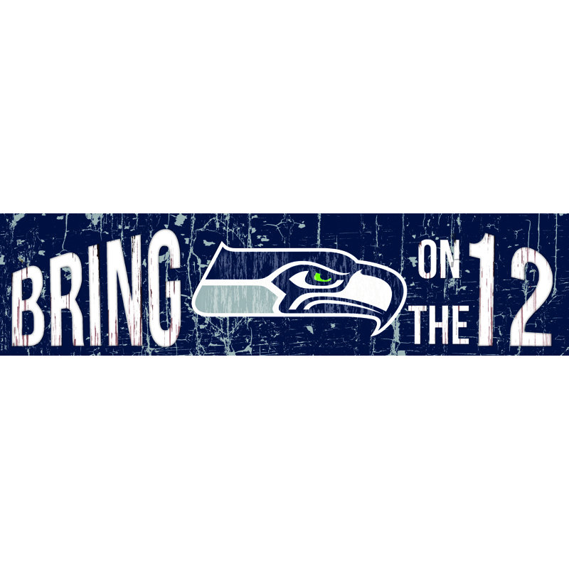 Plaque d’art de slogan NFL, Seahawks de Seattle, Grand