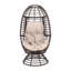 Charmant fauteuil à œufs pivotant pour la cour arrière - style panier avec lit à eau confortable - l 30,25 po x H 57,52 po x P 28,18 po