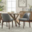 Chaises de salle à manger rembourrées en polyester 19,5 po Bason-651051551