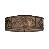 Rustic Lodge 4 - Light Outdoor Flush Mount