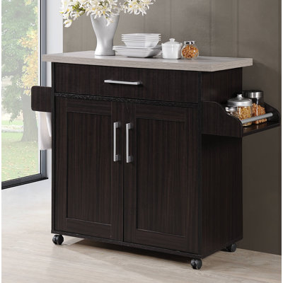 Poneto Wood Kitchen Cart