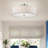 Bazilijus Linen Blend Semi Flush Mount-354253634