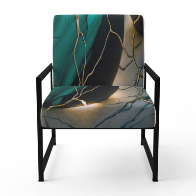 Crossreagh - Fauteuil d'appoint rembourré en marbre