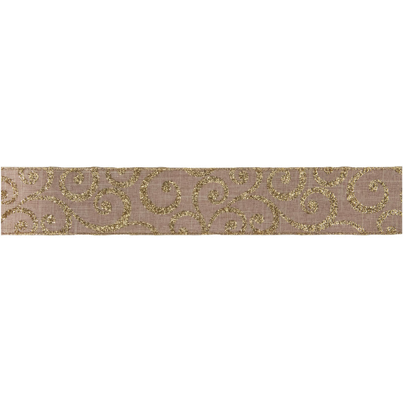 2.5'' Floral Polyester Ribbon