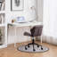 Chaise de bureau pivotante touffetée réglable, gris-608115836