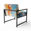Paper Euphoria I - Chaise d'appoint rembourrée abstraite-112889654