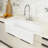 Single Bowl Rectangular Fireclay Farmhouse Kitchen Sink with Sink Grid & Basket Strainer-86412776-90989177
