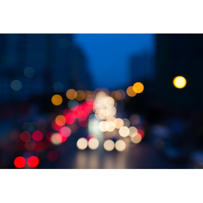 Blurred Night - Wrapped Canvas Print