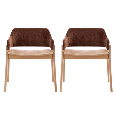 Fauteuils de salle à manger rembourrés Montara
