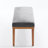 53" Modern Dining Chairs Bench, Fabric Upholstered Seat with Solid Wood Frame for Kitchen Table, Breakfast Nook and Cafe, Gray-716508610