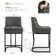 Donalda Upholstered 26'' Counter Stools With Metal Frame
