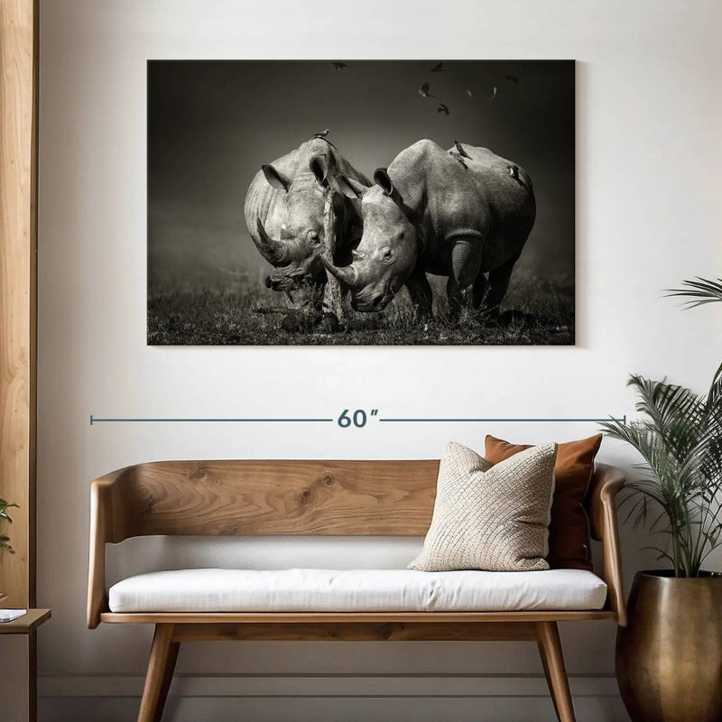 Brampt Monochrome Rhinoceroses