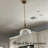 1 - Light Dome Prismatic Glass Pendant
