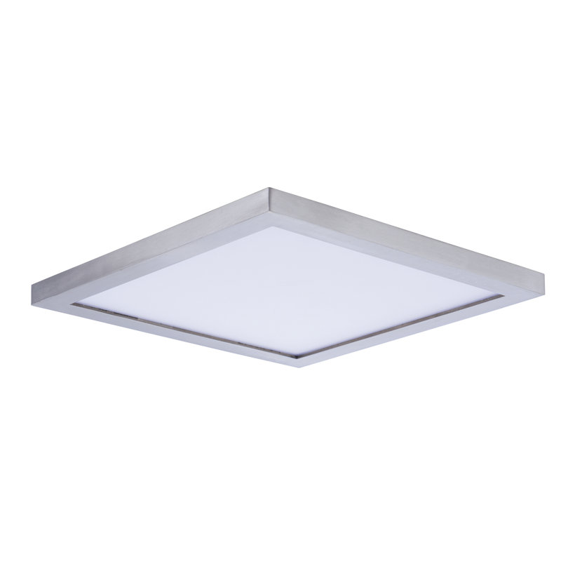 Ajrie Acrylic LED Flush Mount, 1.5" H x 4.5" W x 4.5" D, Satin Nickel