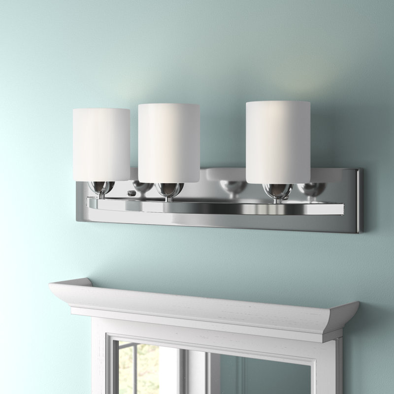 Éclairage de salle de bain à intensité variable 3 lumières Cusack, Chrome